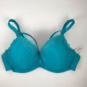 NWT Adore Me Marca Contour Plus Plunge Bra Bluebird Has Pulls Size 40DD